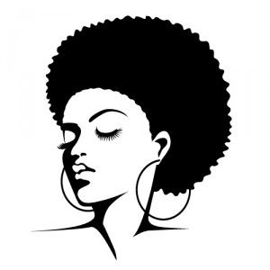 Ebony women clipart.