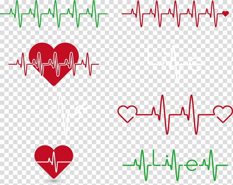 Life lines, Heart rate Electrocardiography, ECG lines Creative.