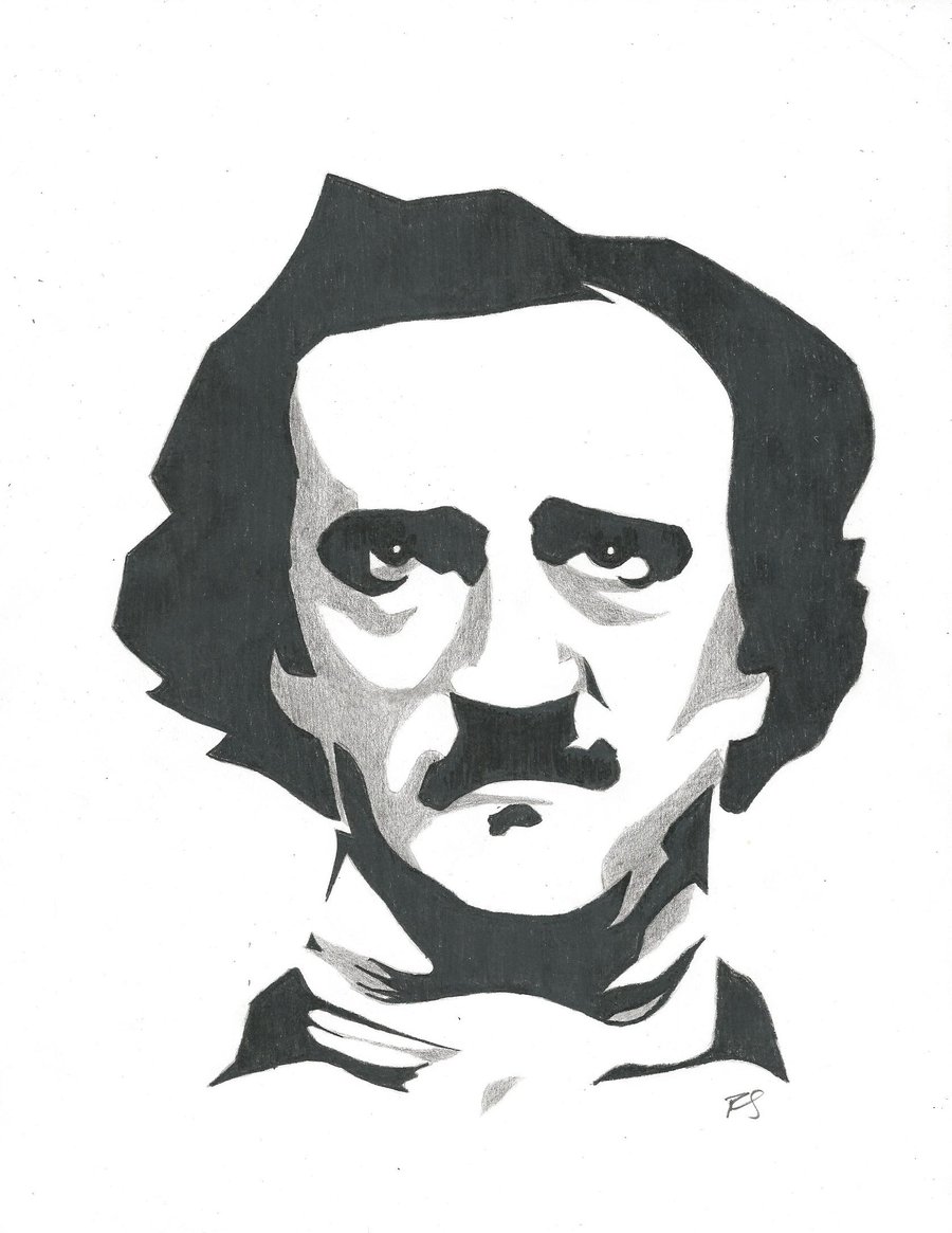 Edgar allan poe clip art.