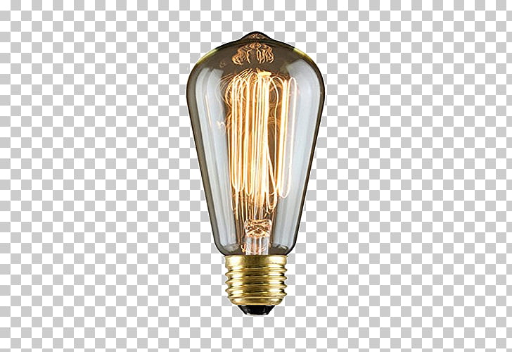 Incandescent light bulb Electrical filament Edison light.