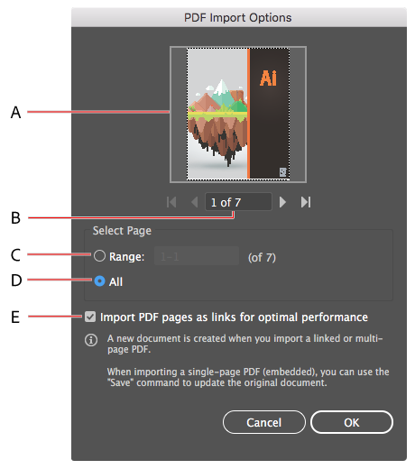 How to import Adobe PDF files in Illustrator.