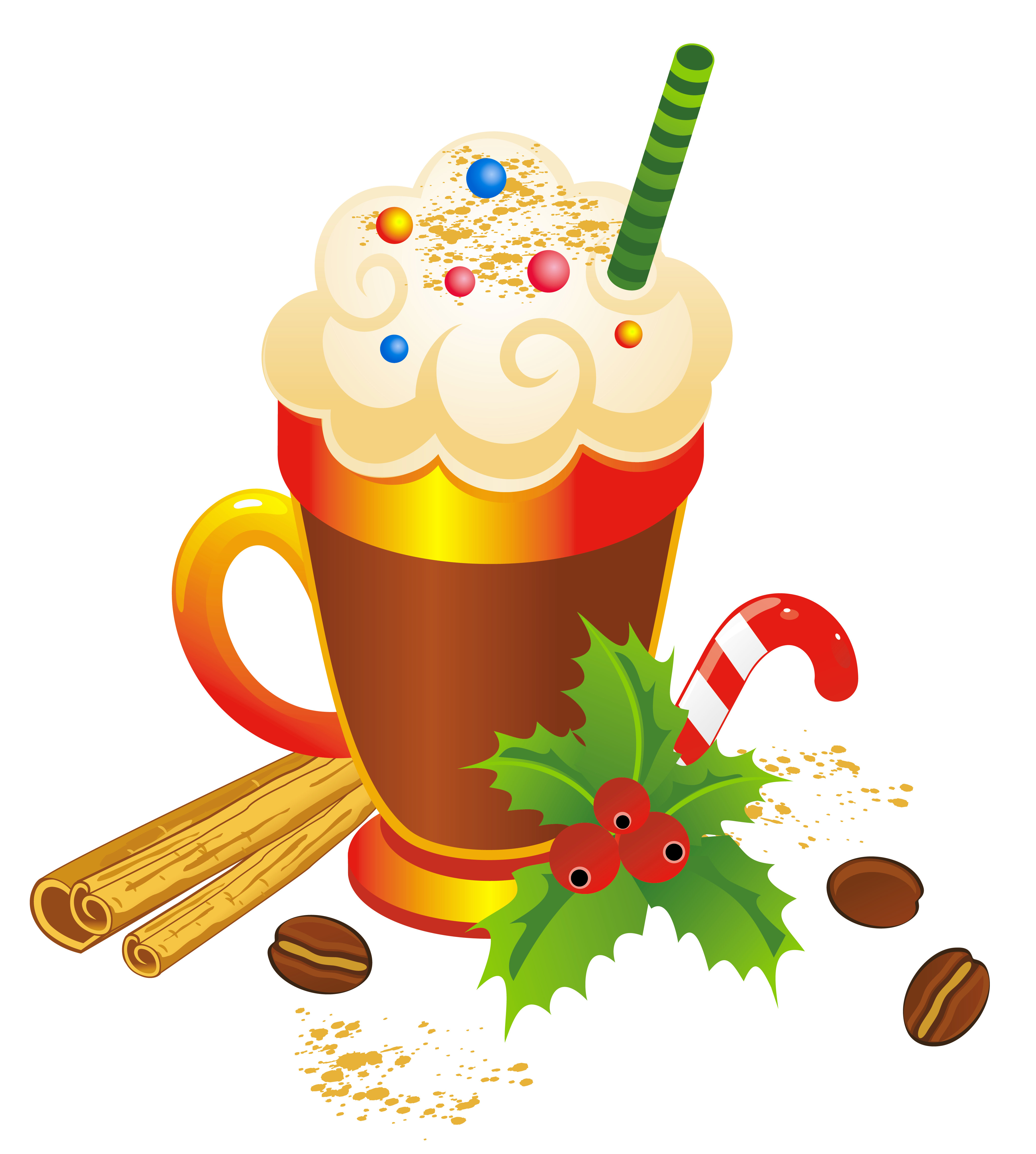 Christmas Eggnog Transparent PNG Clipart.