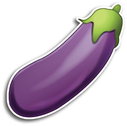 Eggplant Emoji Magnet Decal Perfect for Car or Truck.