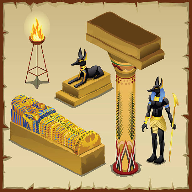 Best Egyptian Tomb Illustrations, Royalty.