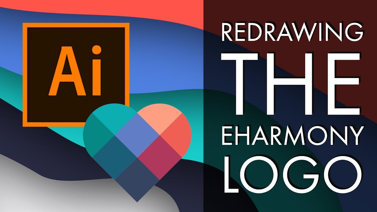 Redrawing the eHarmony Logo.