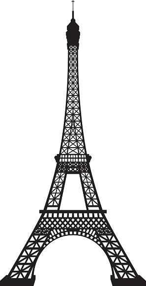 Eiffel tower vector clipart.