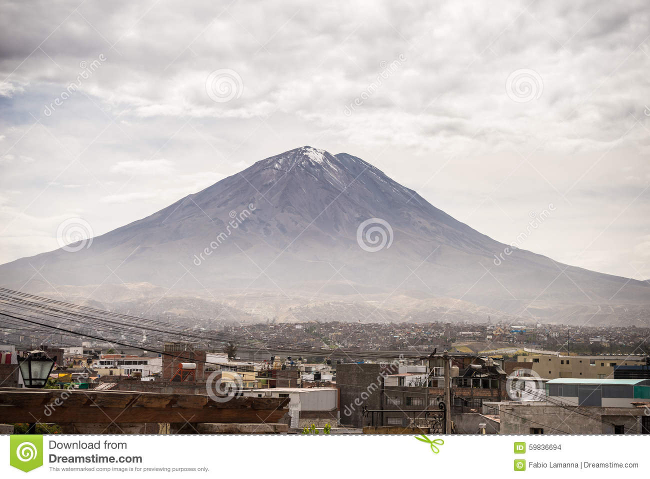 El Misti Volcano In Arequipa, Peru Stock Photo. El Misti Volcano In Arequipa, Peru Stock Photo.