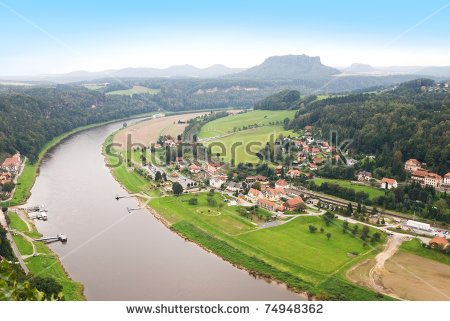 Elbe Valley Stock Photos, Royalty.