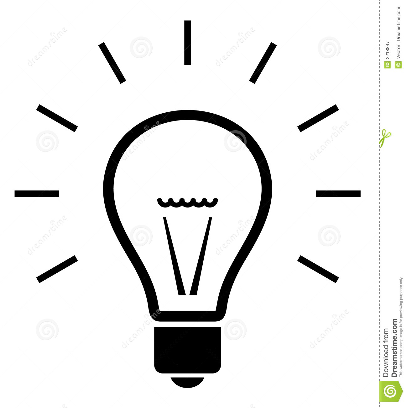 Electric bulb clipart.