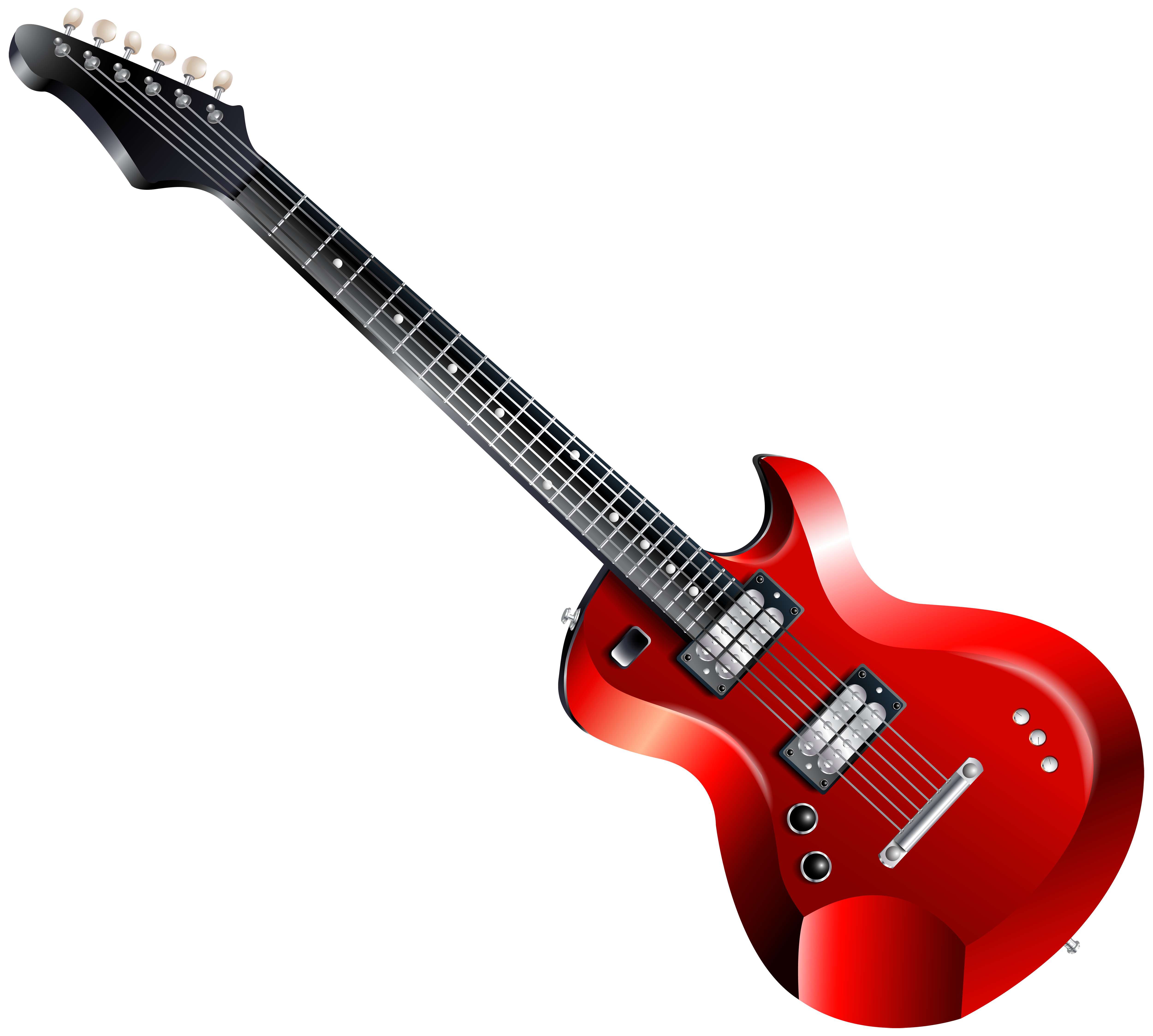 Red Electric Guitar PNG Clipart.