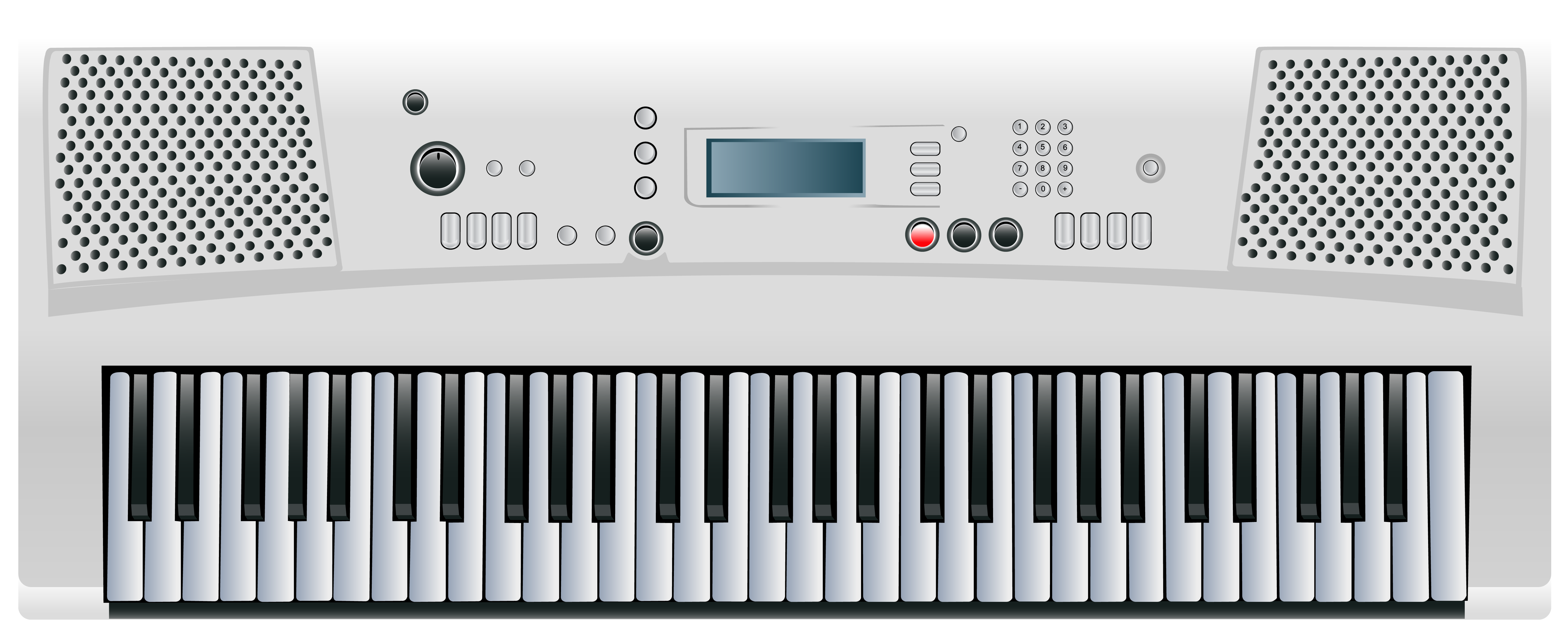 Electronic Keyboard PNG Clipart.