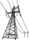 Clipart of High voltage electric line k3044710.