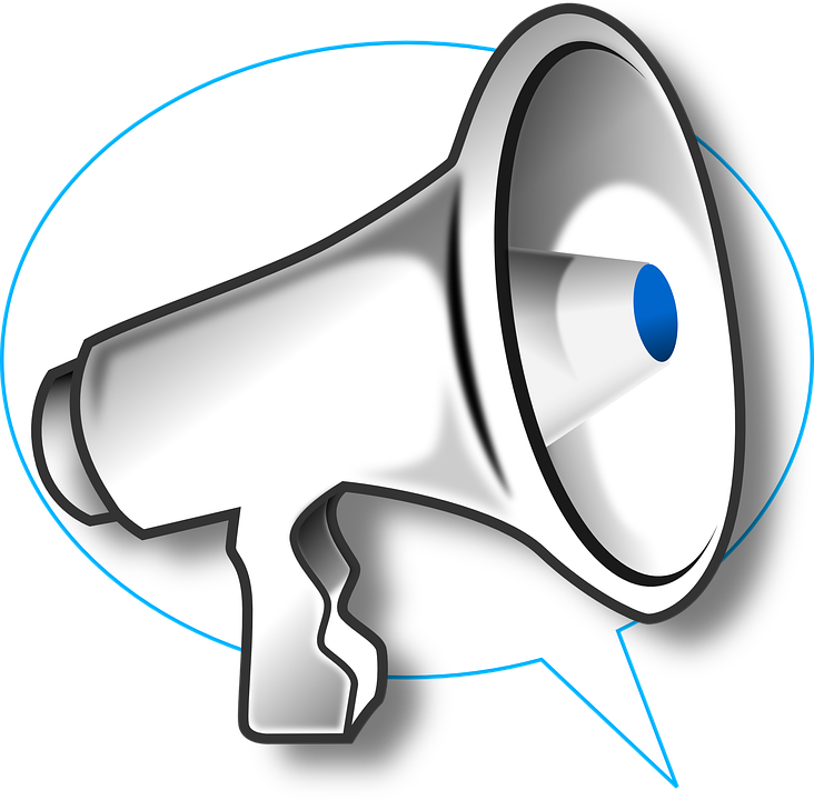 Cheerleading Megaphone Clipart.