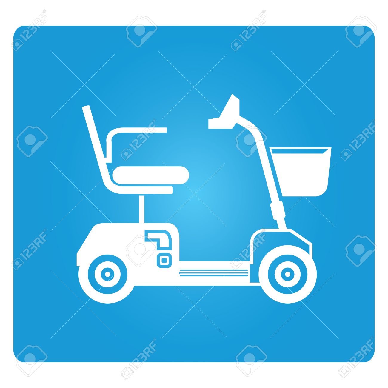 Mobility scooter clipart.