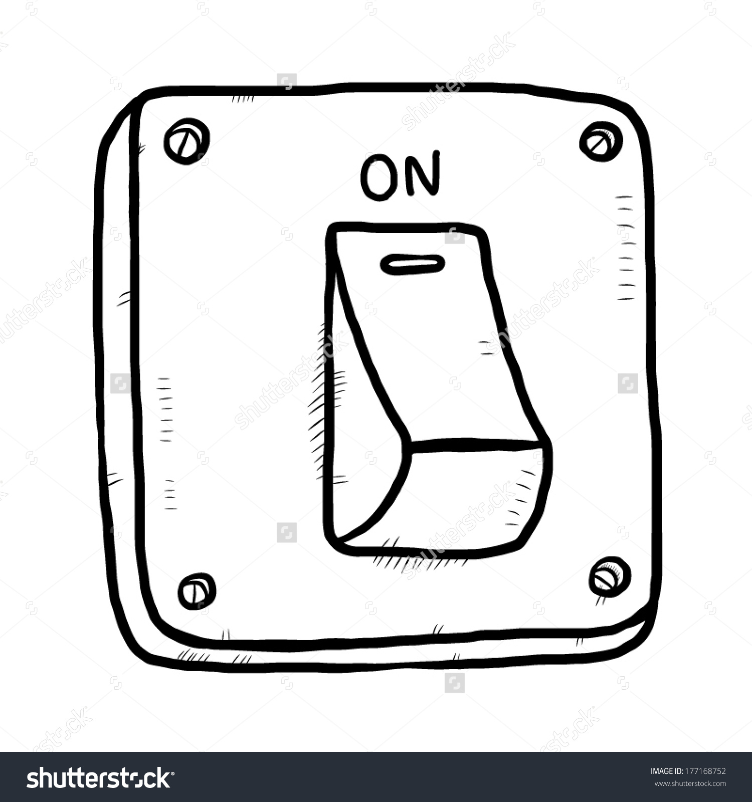 Electrical switch clipart.