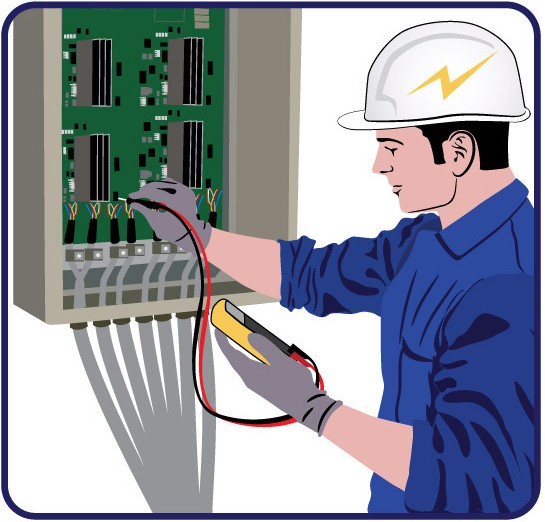 Electrical job clipart.