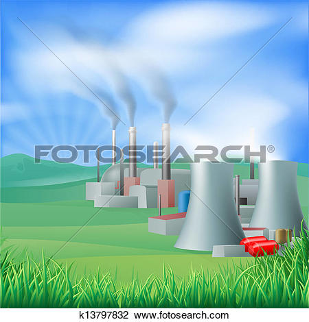 Clipart of Electricity power generation illustration k1909603.