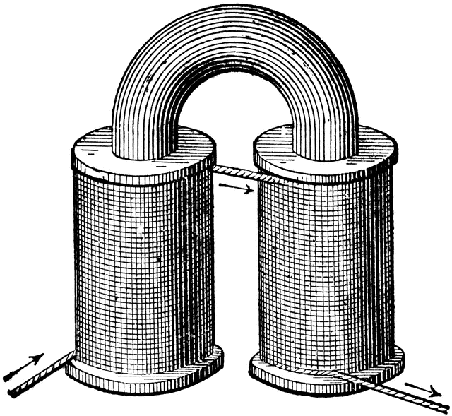 Electromagnet.