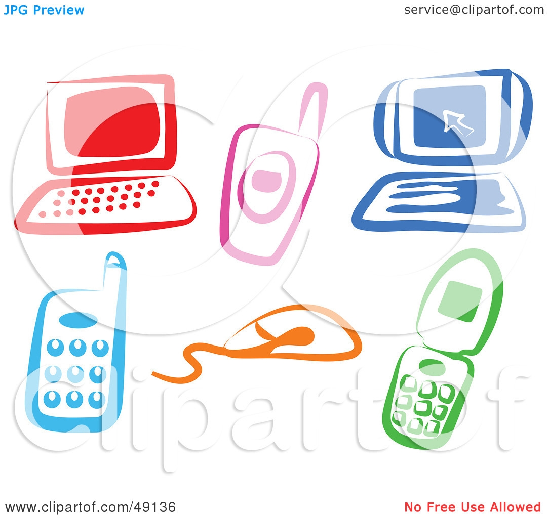 Electronic Items Clipart.