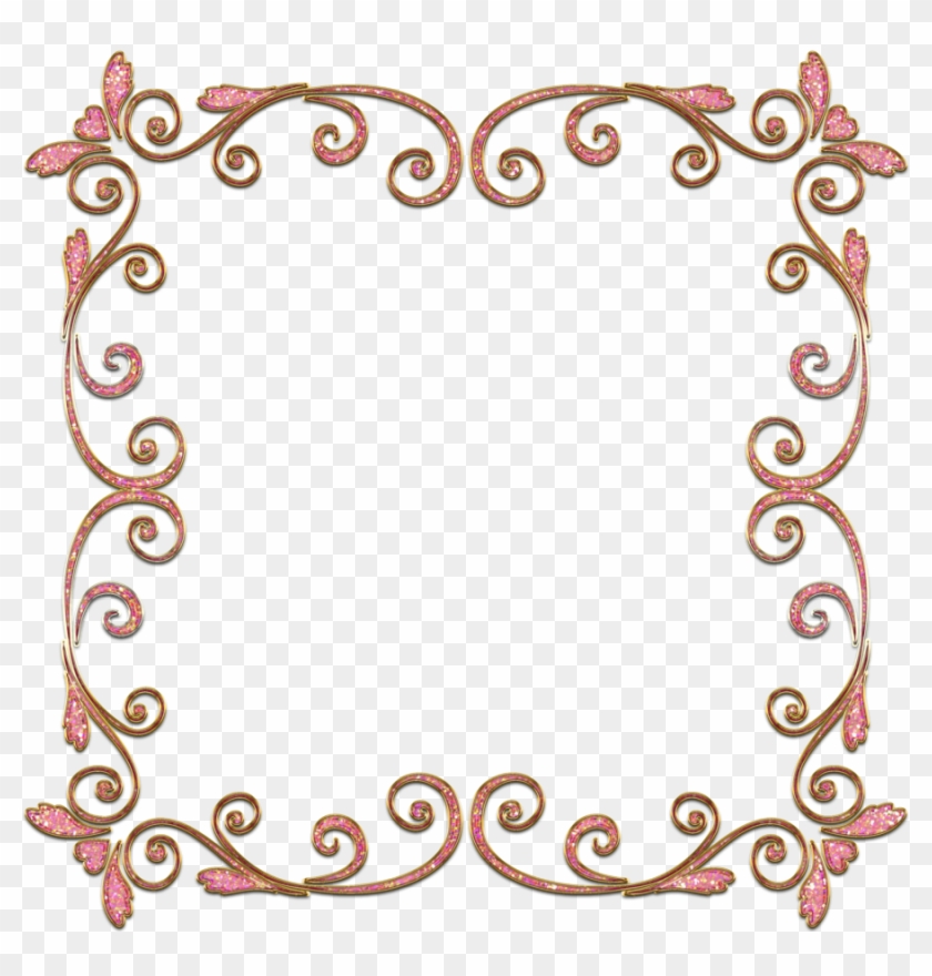 Elegant Scroll Border Png.