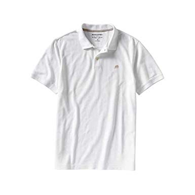 Banana Republic Elephant Logo Polo White.