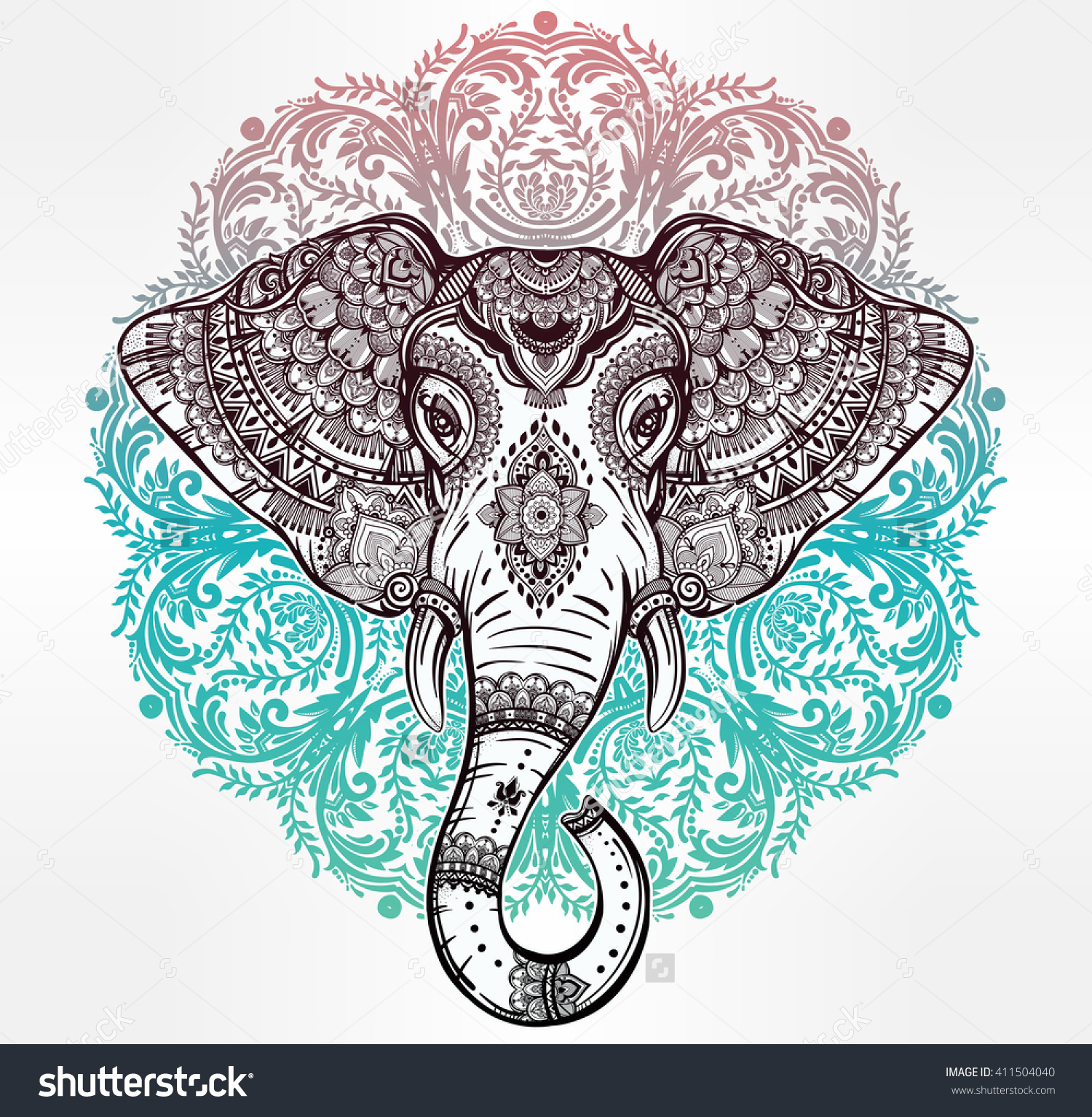 Mandala Elephant Printable