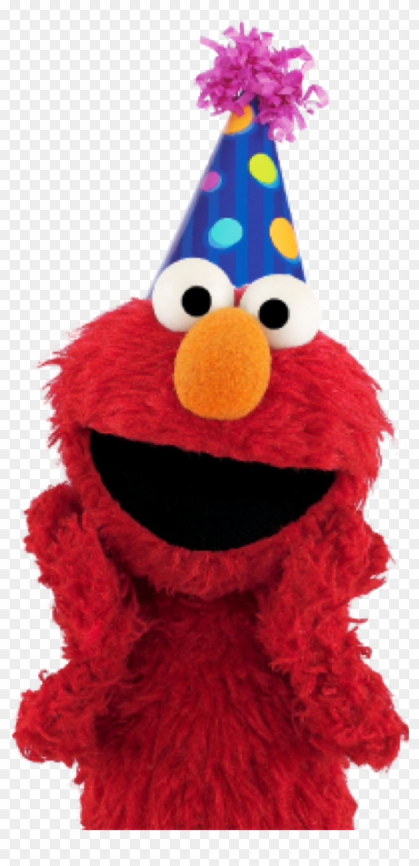 Elmo With Birthday Hat, HD Png Download.
