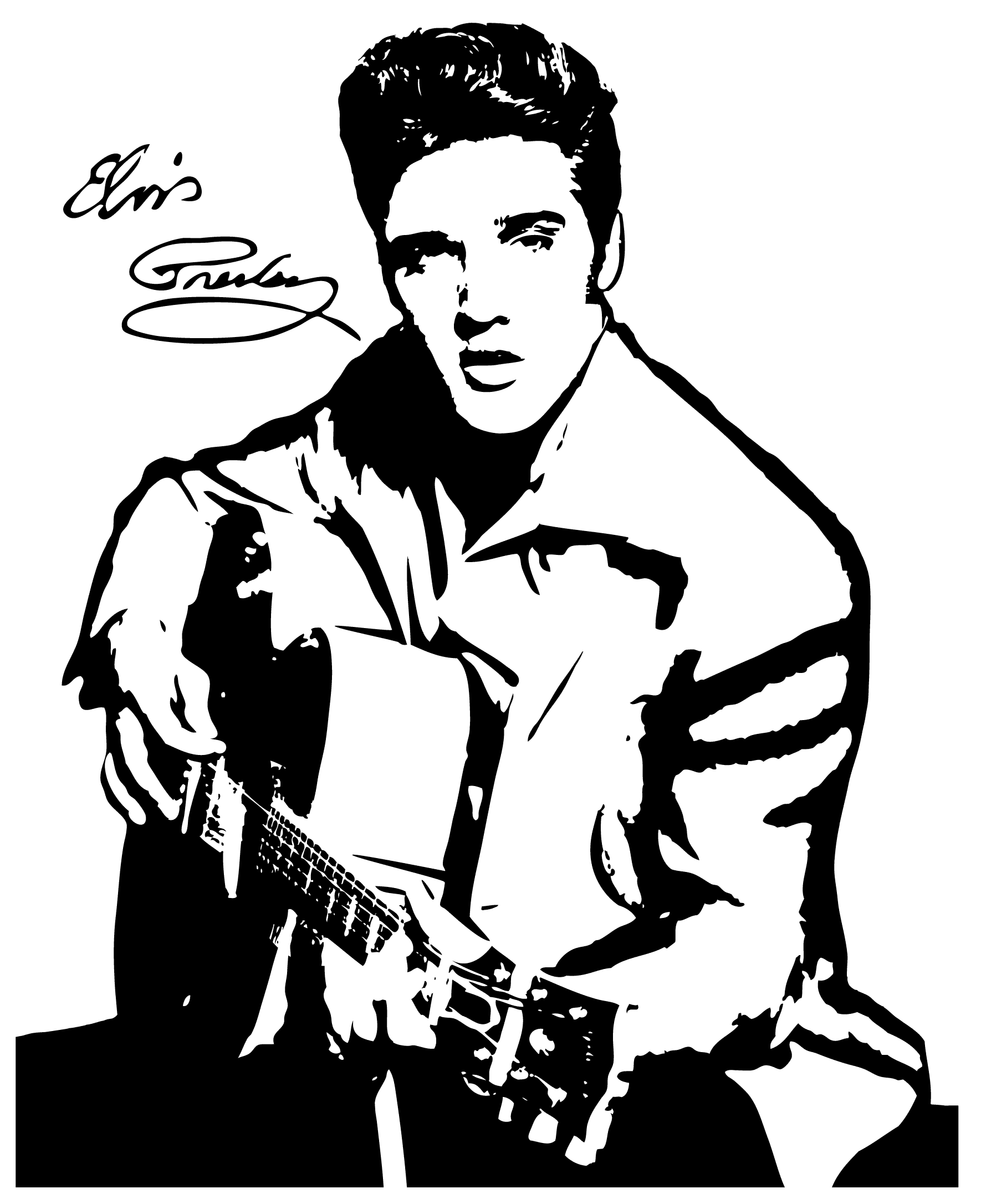 elvis clipart black and white 10 free Cliparts | Download images on