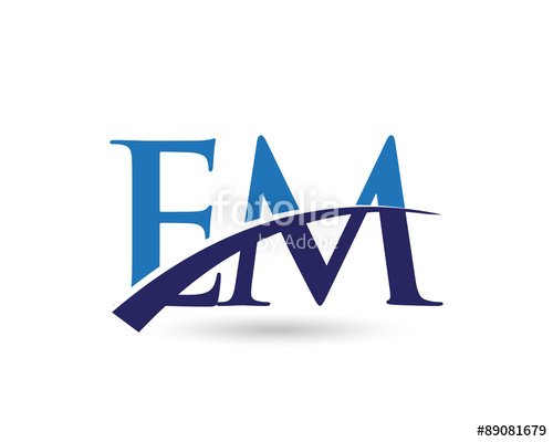 EM Logo Letter Swoosh\