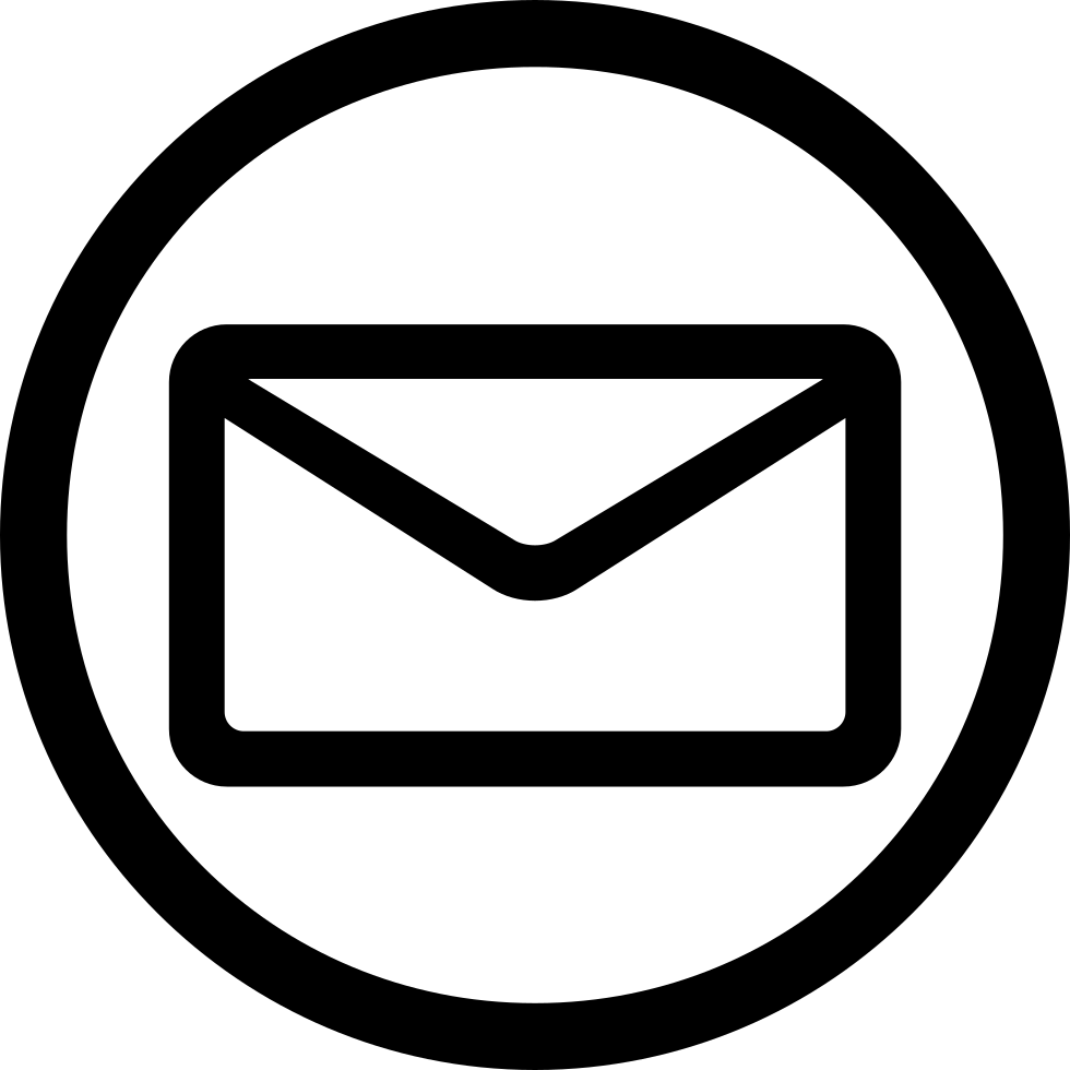 Email Icon Black And White PNG