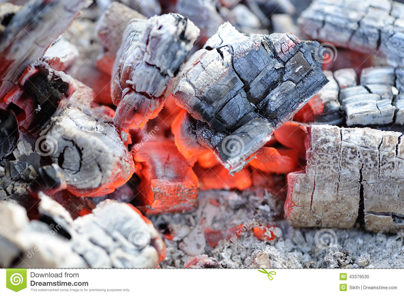 Smoldering Wood Embers Close. Smoldering Wood Embers Close.
