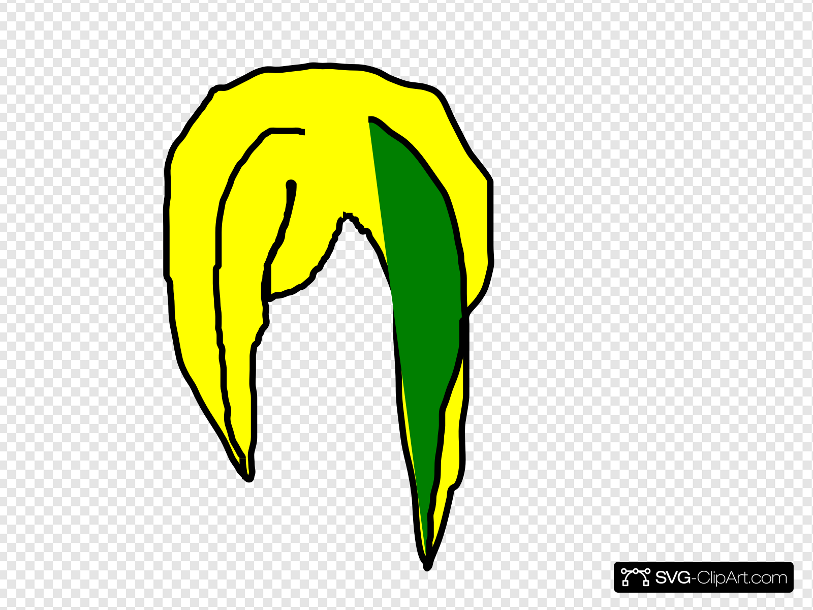 Emo Hair Clip art, Icon and SVG.