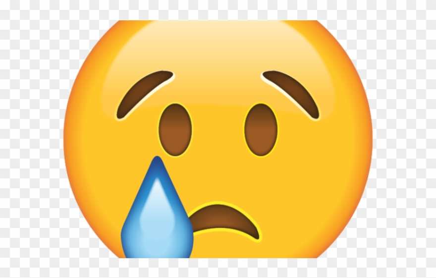 Crying Emoji Clipart Face.