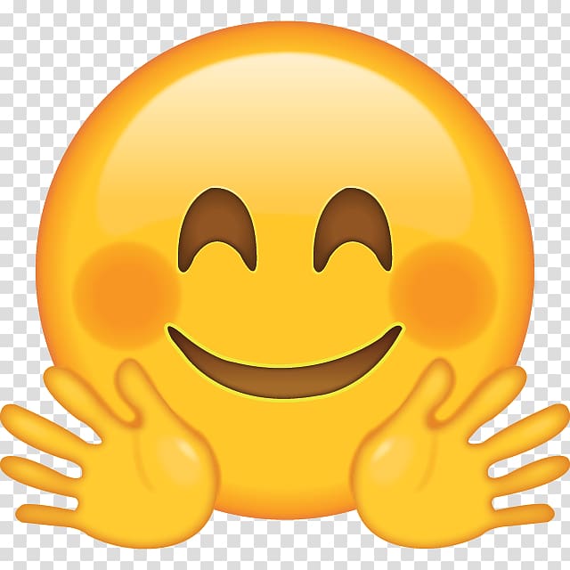 Emoji Hug Emoticon, Emoji Face , smile emoji transparent.