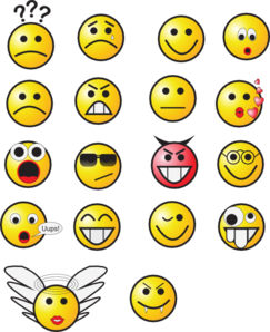 Smiley Face Clip Art Emotions.