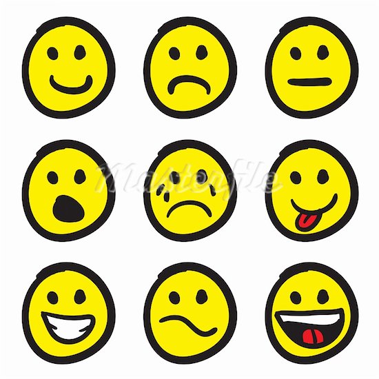 Smiley Face Clip Art Emotions.