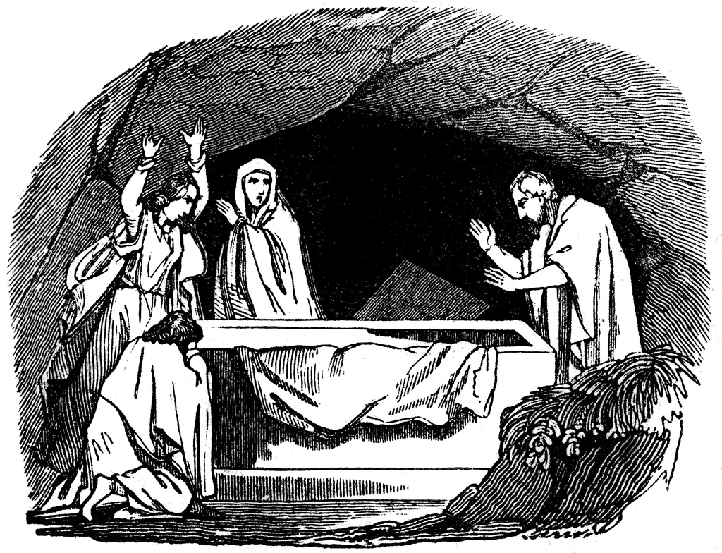 Peter Finds the Tomb of Jesus Empty.