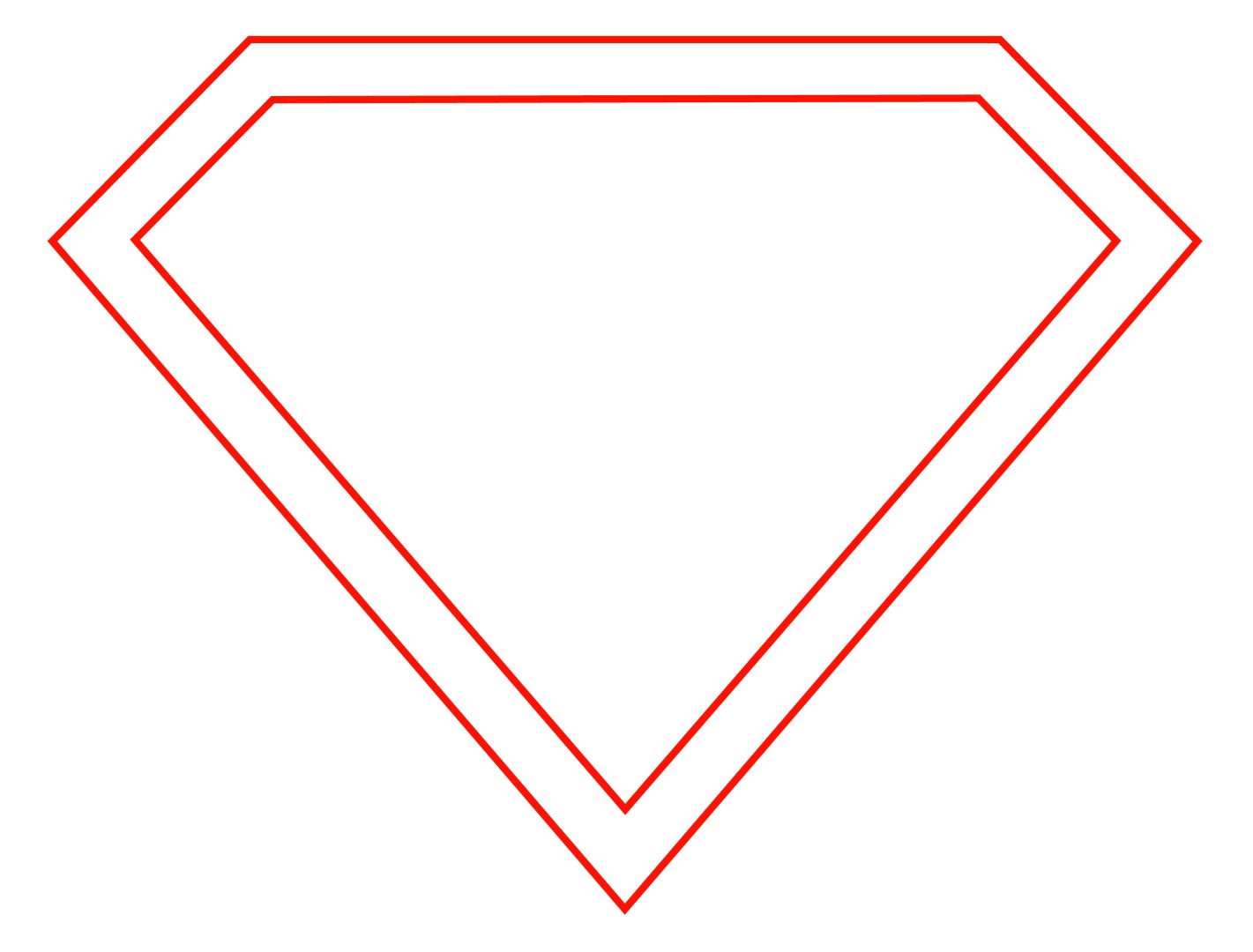 Free Empty Superman Logo, Download Free Clip Art, Free Clip.