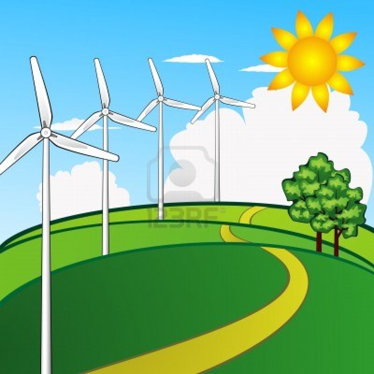 Wind energy clipart.