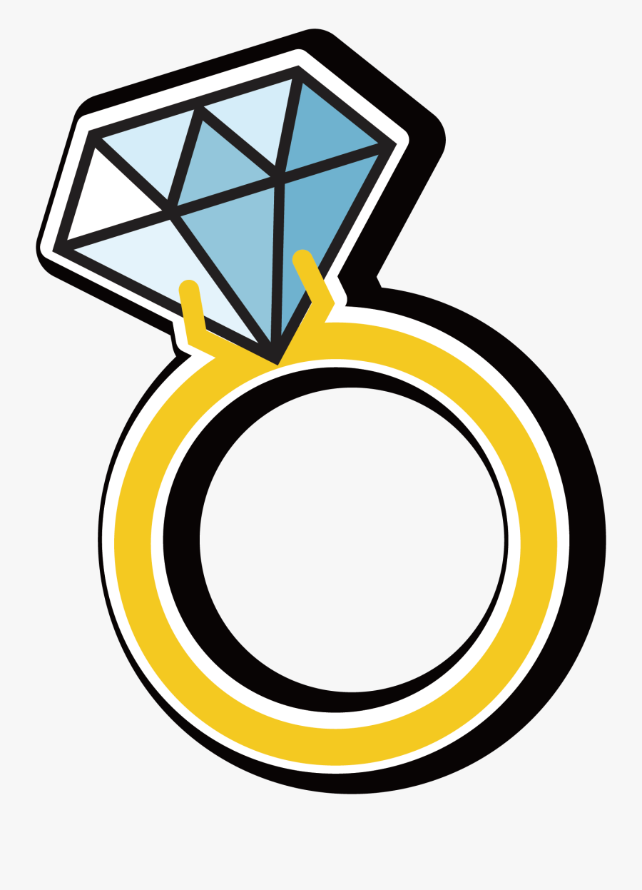 Blue Ring Diamond Gemstone Vector Hd Image Free Png.