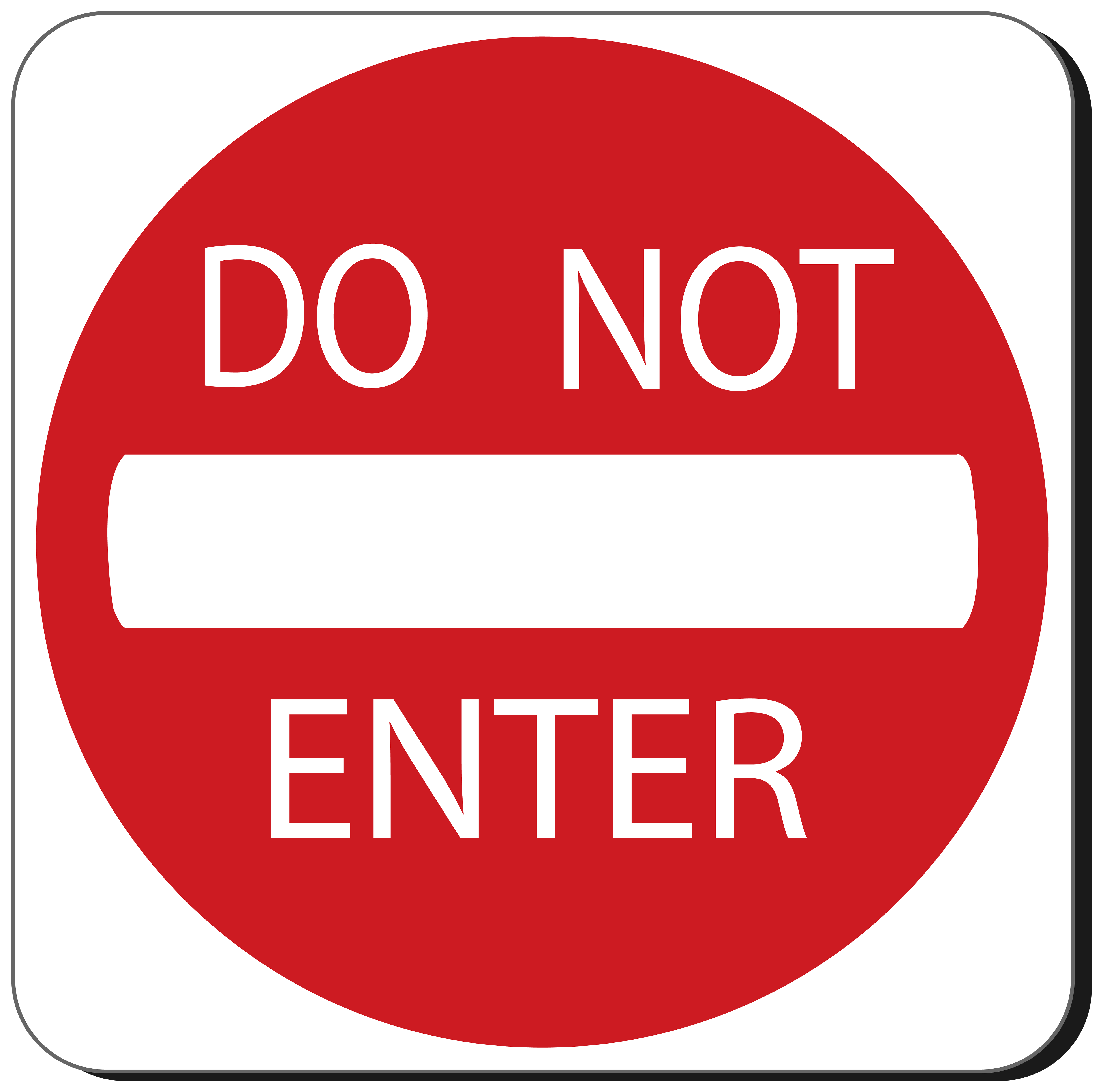 Do Not Enter Sign PNG Clipart.