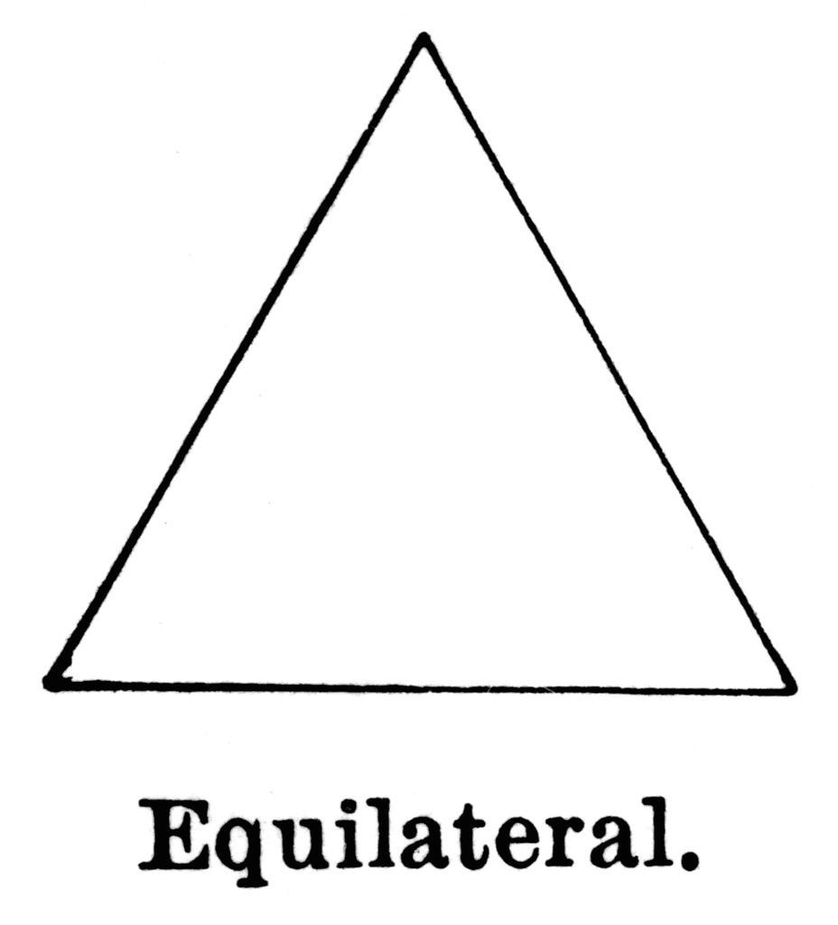 Equilateral Triangle Clipart.