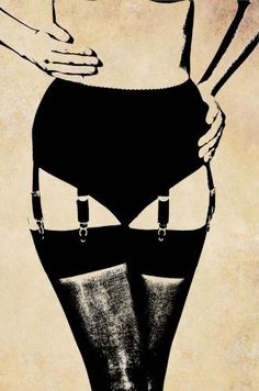 black stockings garter belt womens legs png clip art graphics.
