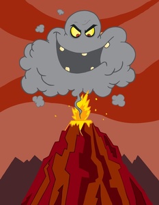 Volcano Clipart Image.