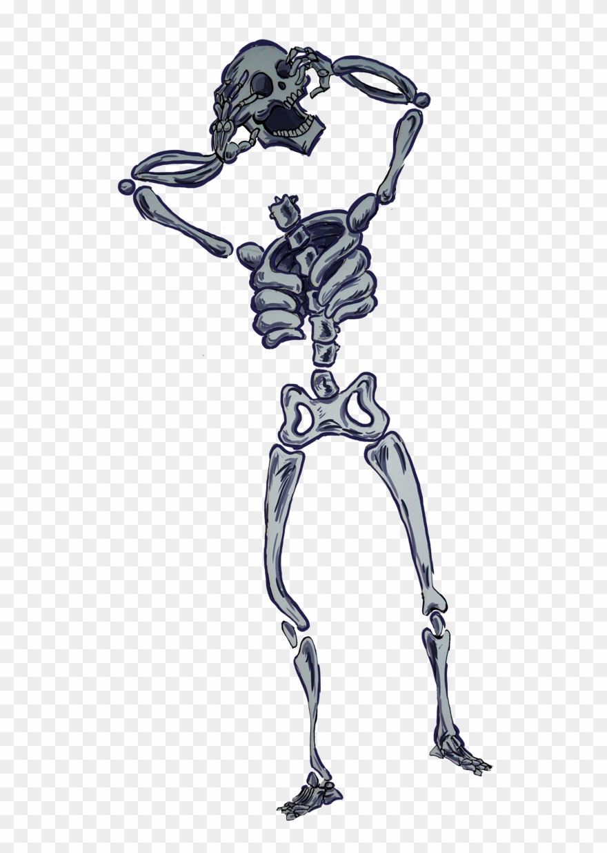 Halloween Skeleton Head Clipart.