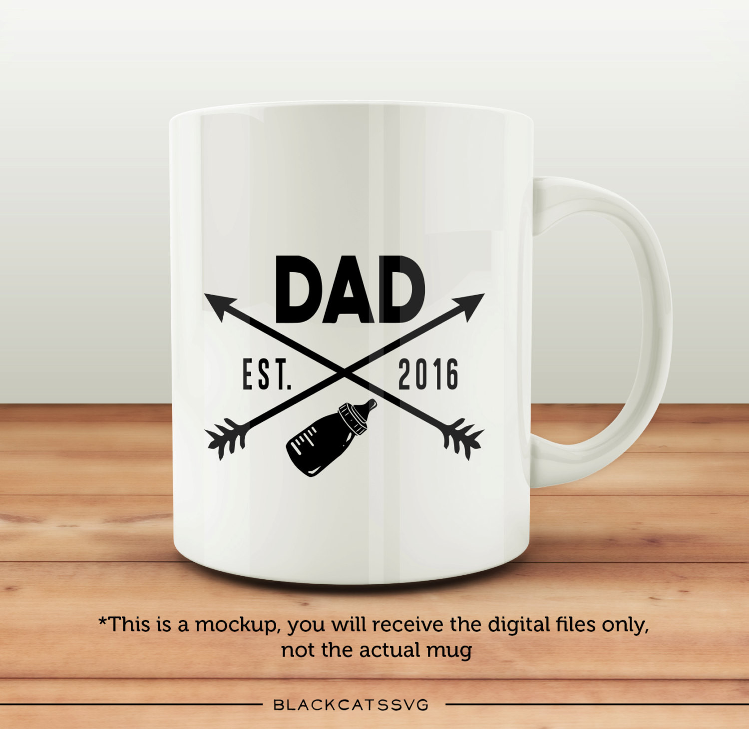 Dad est 2016 SVG file Cutting File Clipart in Svg, Eps, Dxf, Png.
