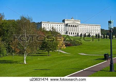 Stock Photo of Northern Ireland, County Down, Belfast. Parliament.