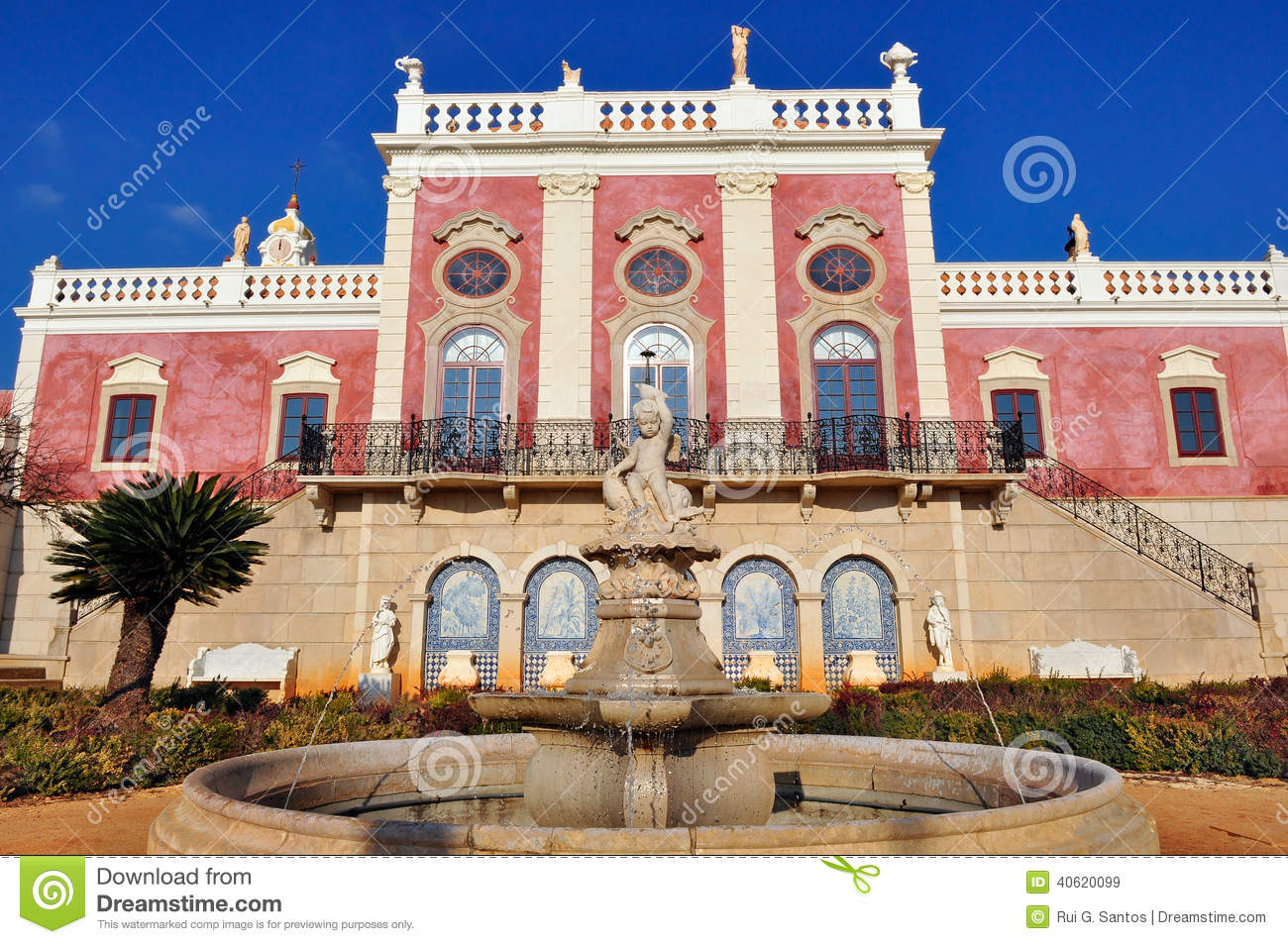 Estoi Palace In Estoi, Portugal Editorial Stock Image.