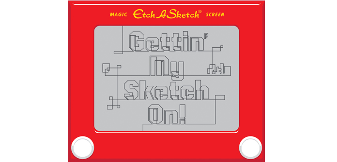 etch a sketch style wont erase