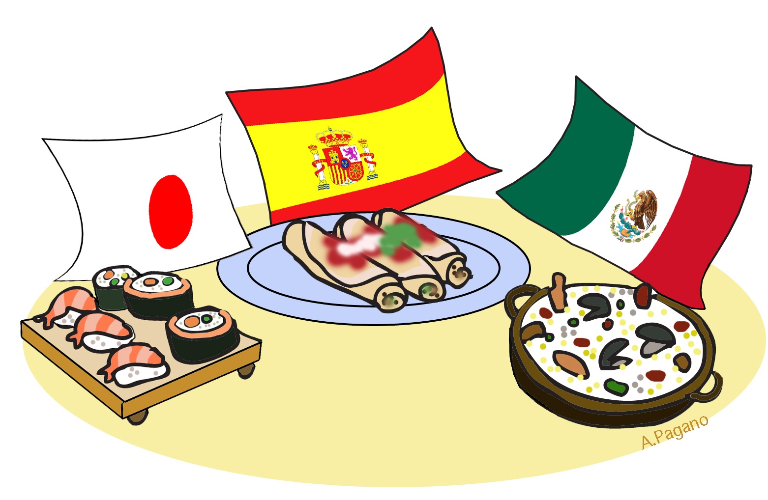 Multicultural Food Clipart.